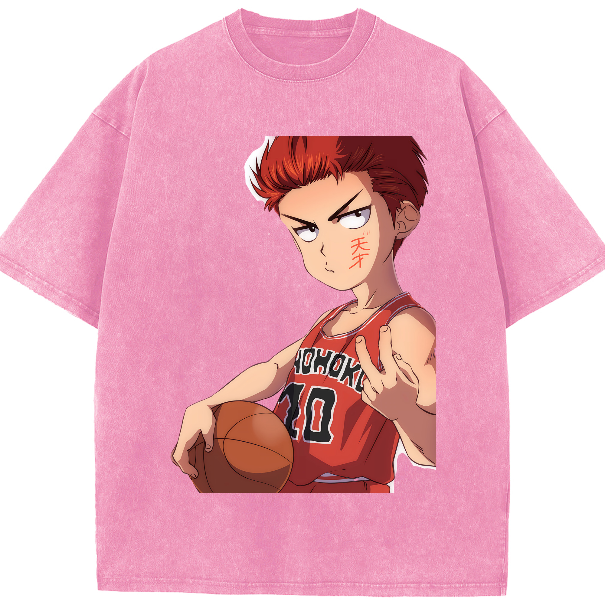 （画像用） SLAM DUNK／スラムダンク 綿100% ヴィンテージ風 半袖Tシャツ（フロントプリント）